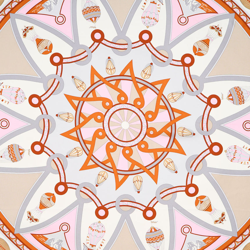 LIGHT GREY SILK SCARF 90