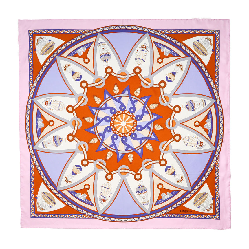 PINK SILK SCARF 90