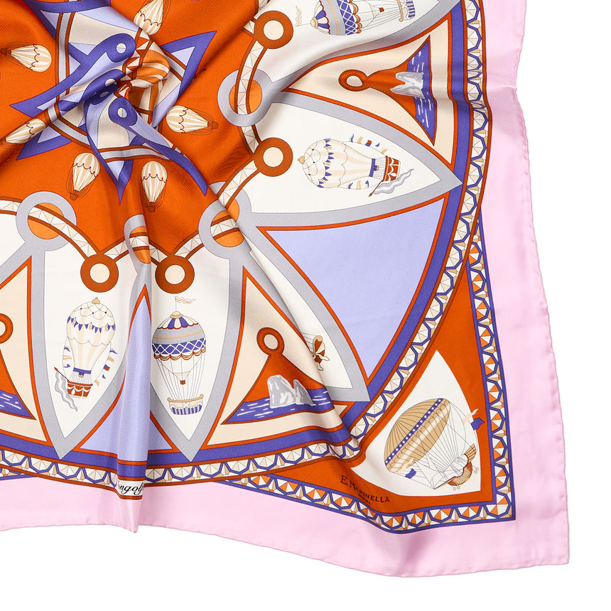 FOULARD IN SETA 90 ROSA