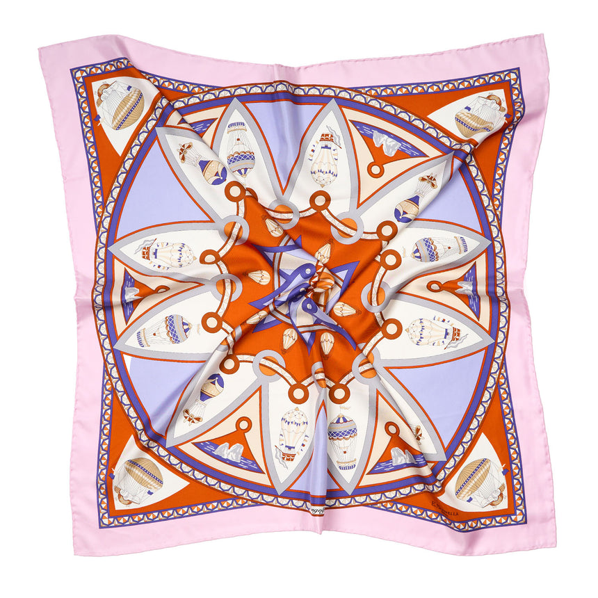 FOULARD IN SETA 90 ROSA