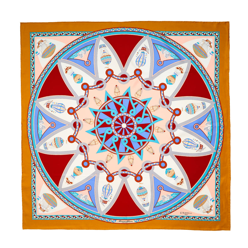 YELLOW SILK SCARF 90