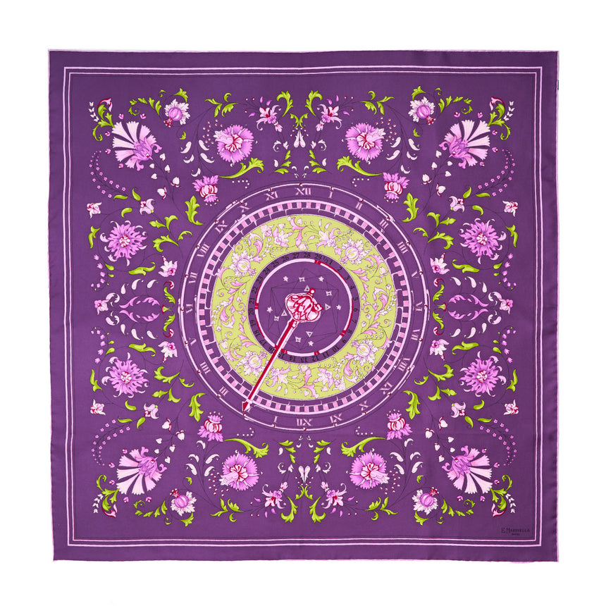 FOULARD IN SETA 90 VIOLA