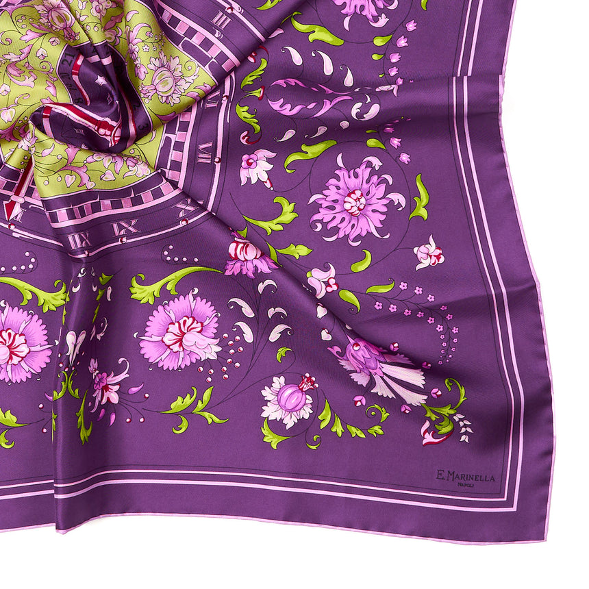 FOULARD IN SETA 90 VIOLA