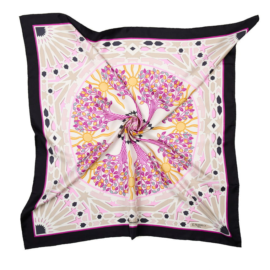 FOULARD IN SETA 90 NERO