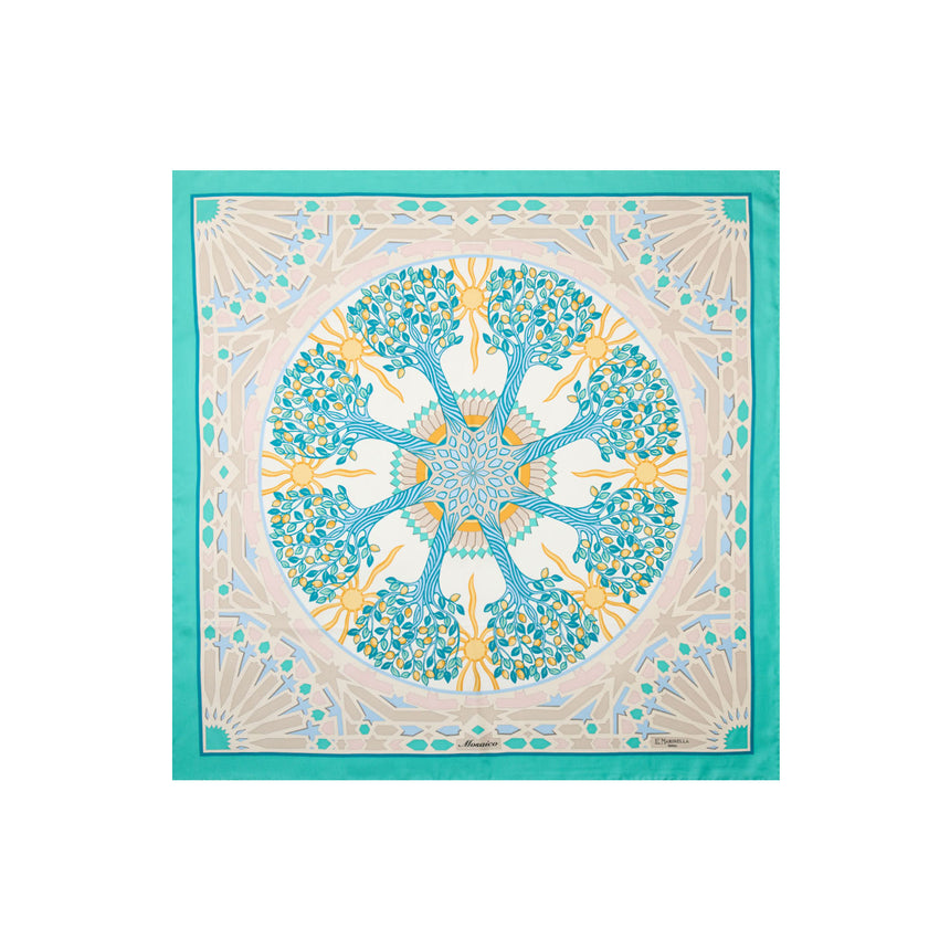 FOULARD IN SETA 90 VERDE