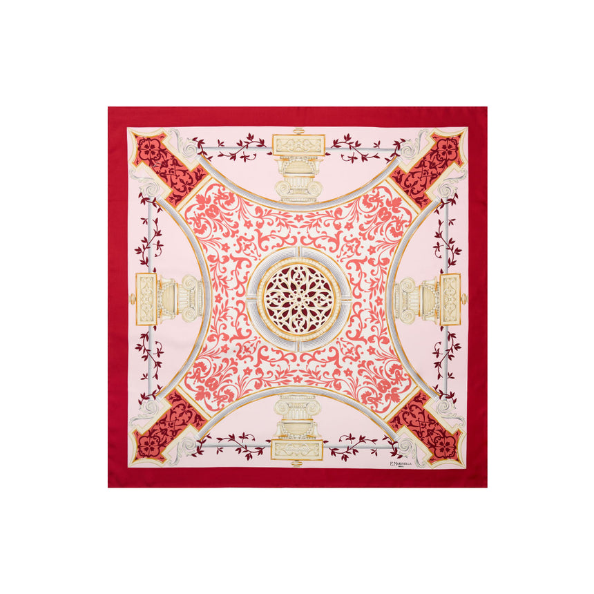 RED SILK SCARF 90