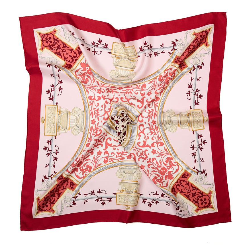 RED SILK SCARF 90