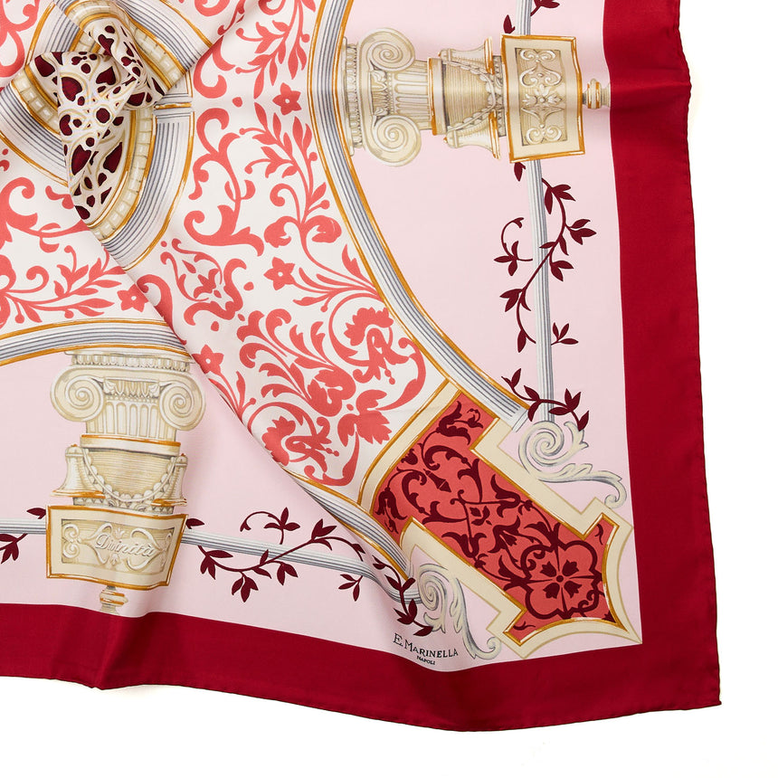 RED SILK SCARF 90