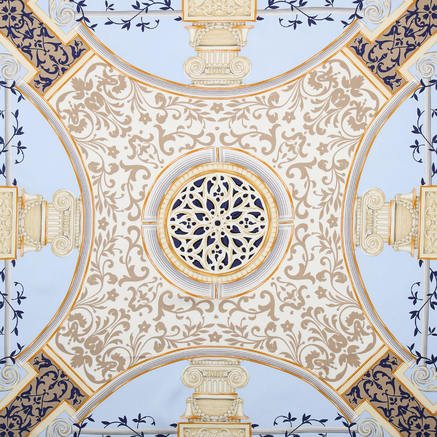 FOULARD IN SETA 90 BLU