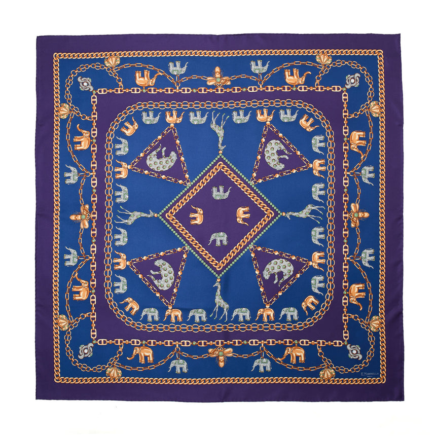 VIOLET SILK SCARF 90