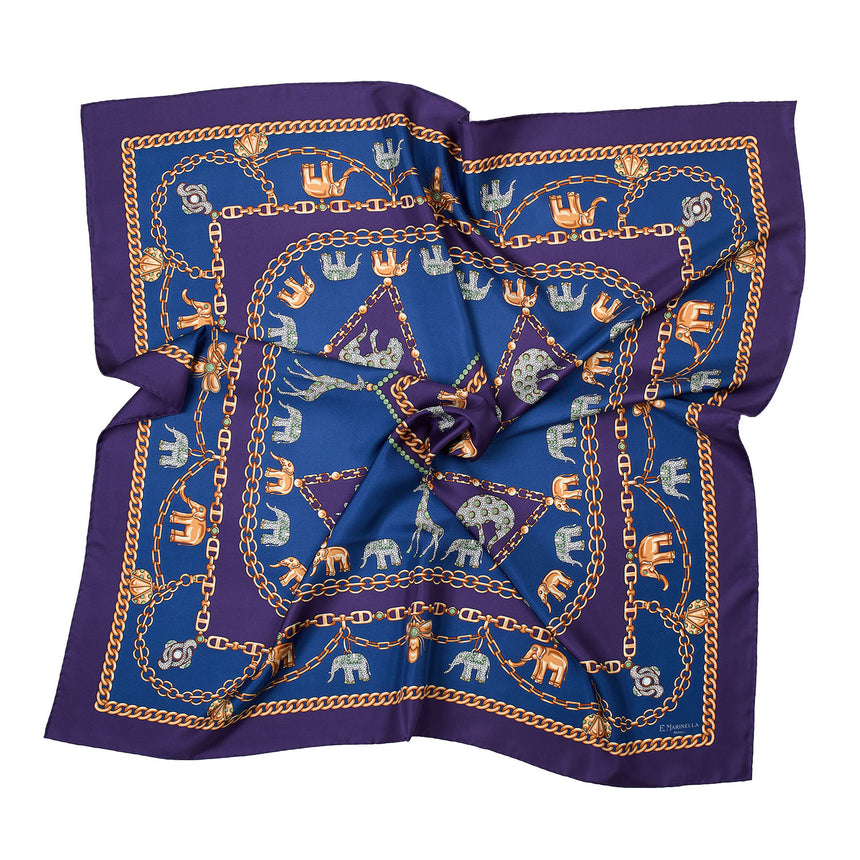 VIOLET SILK SCARF 90