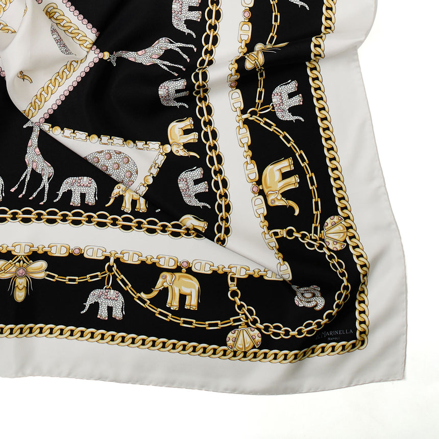 FOULARD IN SETA 90 BIANCO