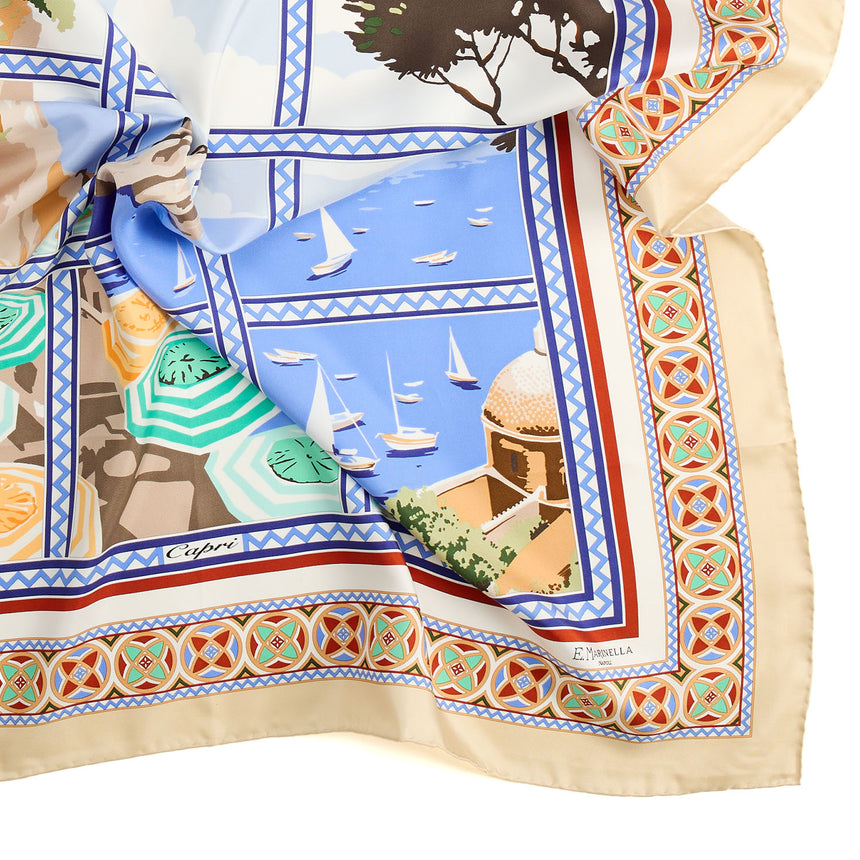 FOULARD IN SETA 90 BEIGE