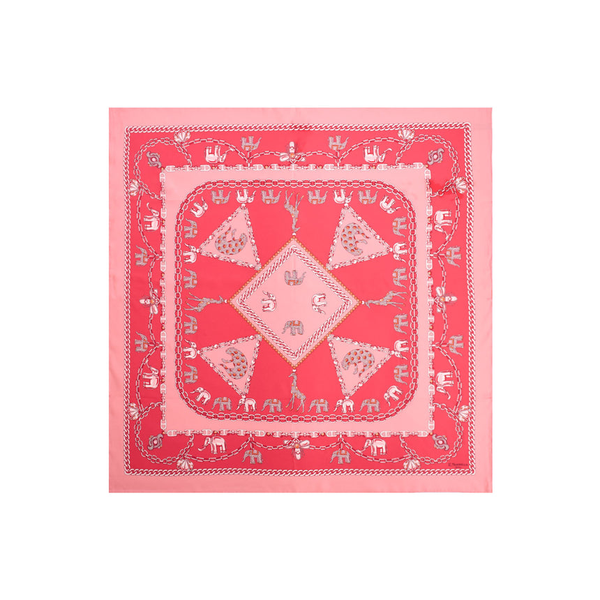 PINK SILK SCARF 90
