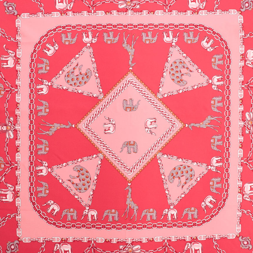 PINK SILK SCARF 90