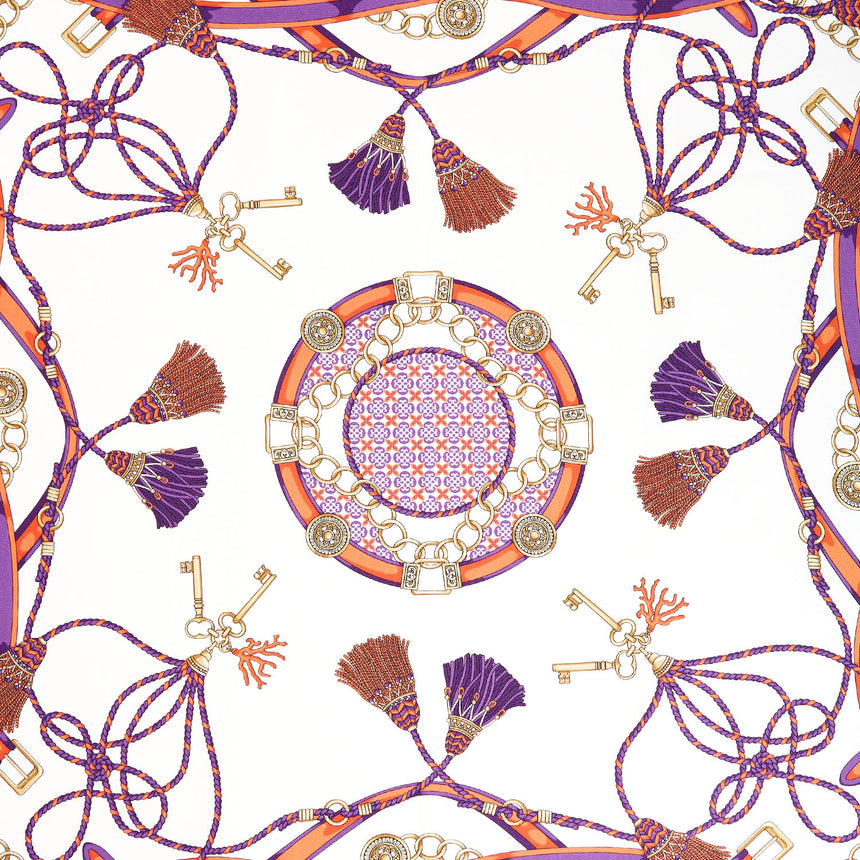 VIOLET SILK SCARF 65