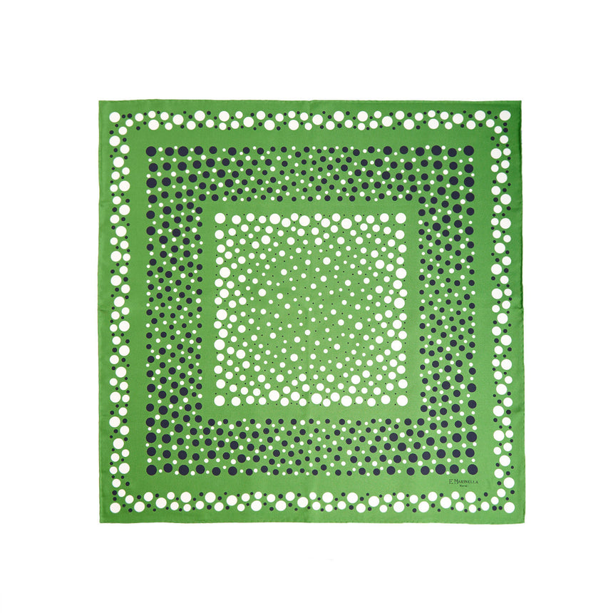 OLIVE GREEN SILK SCARF 65