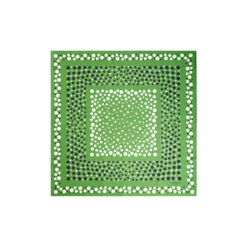 FOULARD IN SETA 65 VERDE OLIVA