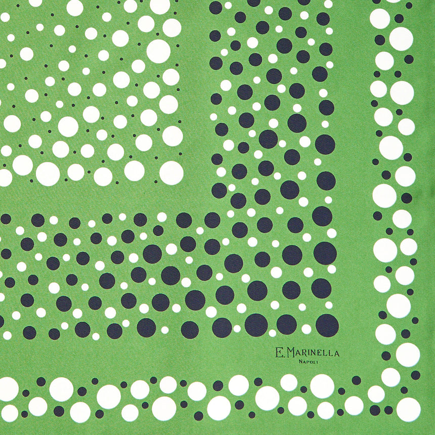 FOULARD IN SETA 65 VERDE OLIVA