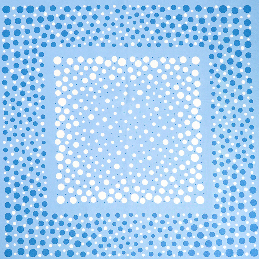 FOULARD IN SETA 65 AZZURRO