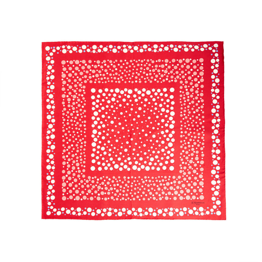 RED SILK SCARF 65