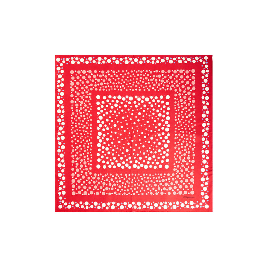 FOULARD IN SETA 65 ROSSO