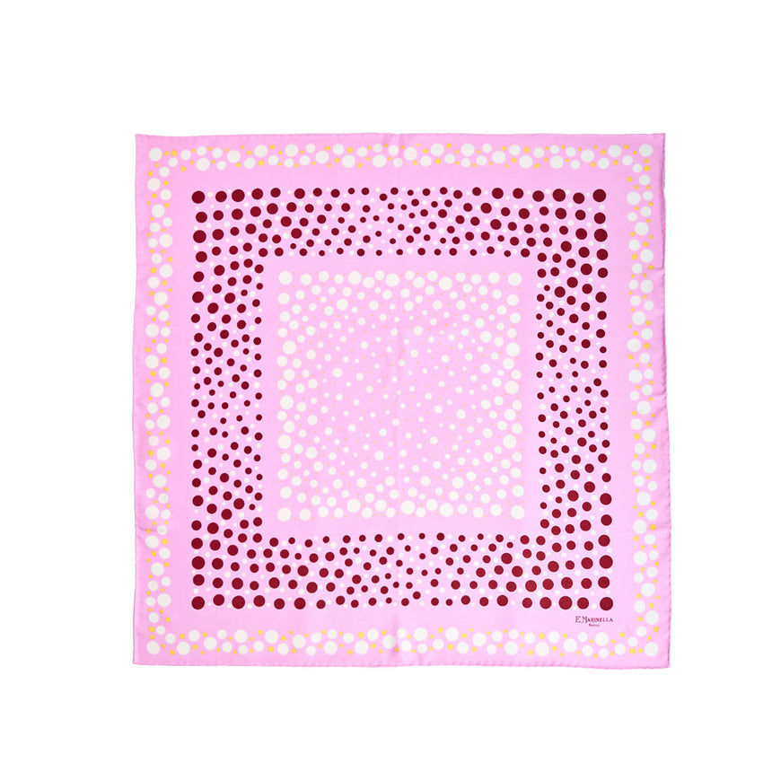 FOULARD IN SETA 65 ROSA