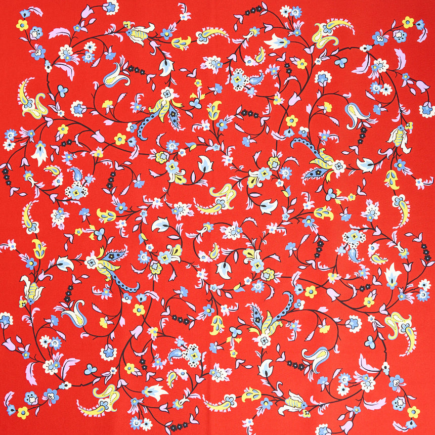 FOULARD IN SETA 65 ROSSO