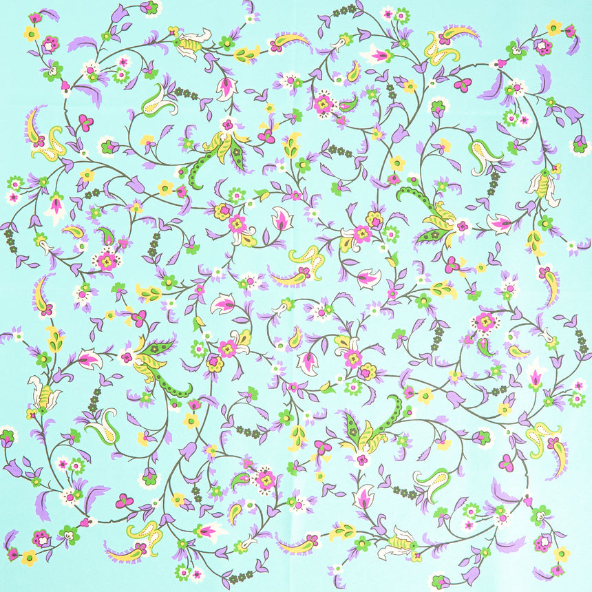 LIGHT BLUE SILK SCARF 65