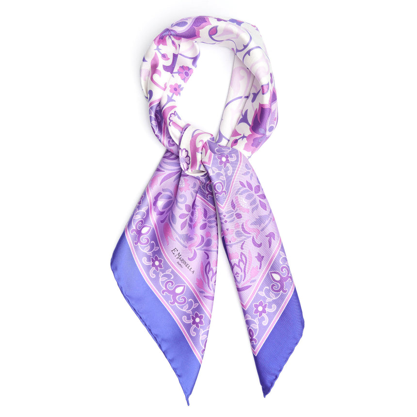 FOULARD IN SETA 90 VIOLA