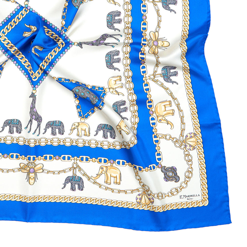 BLUETTE SILK SCARF 90