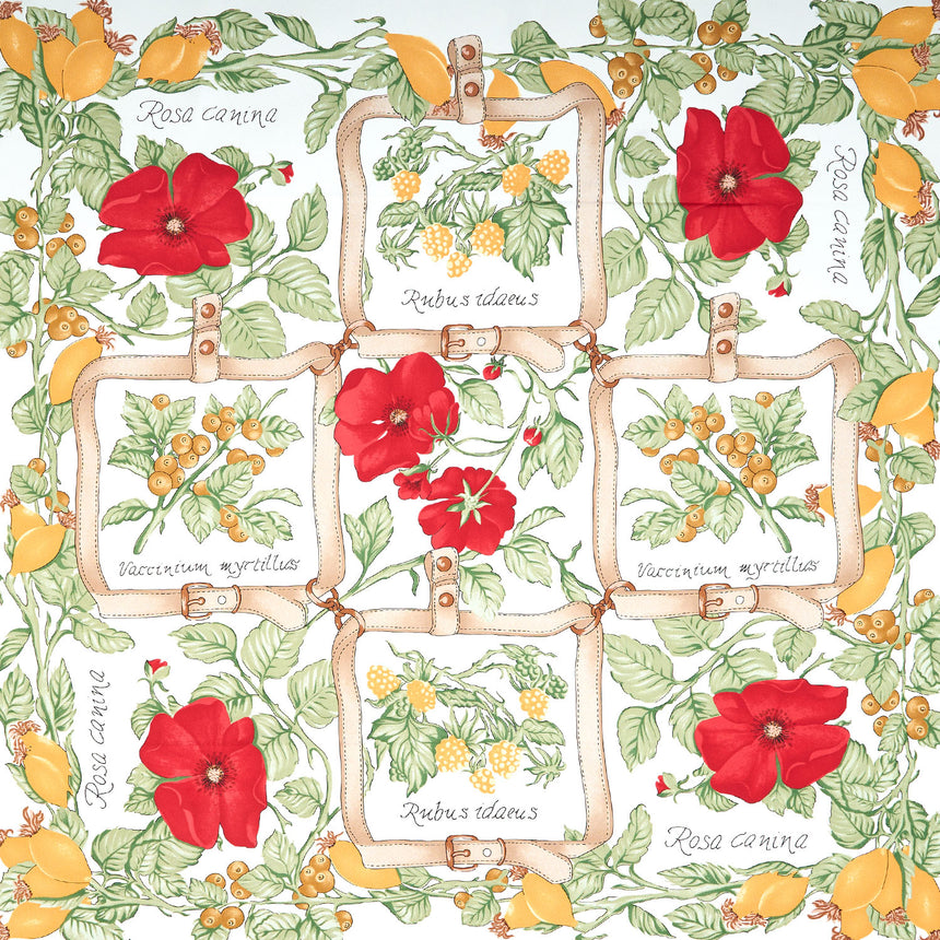RED SILK SCARF 90