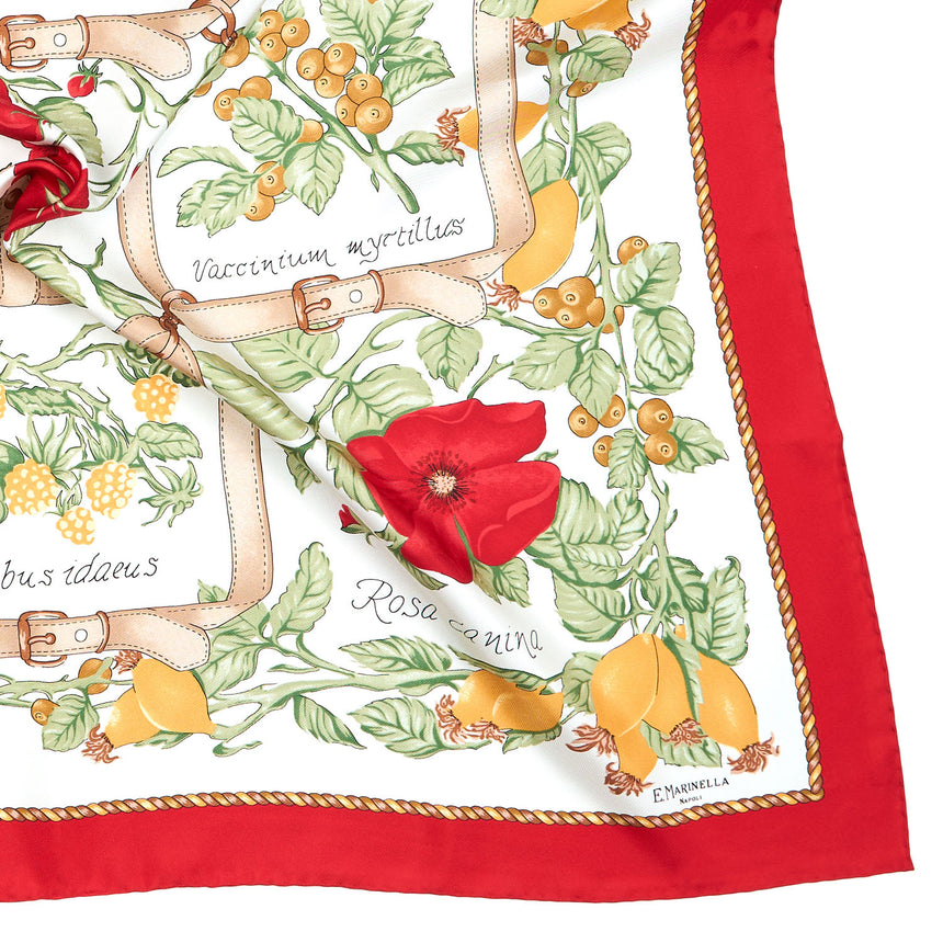 RED SILK SCARF 90