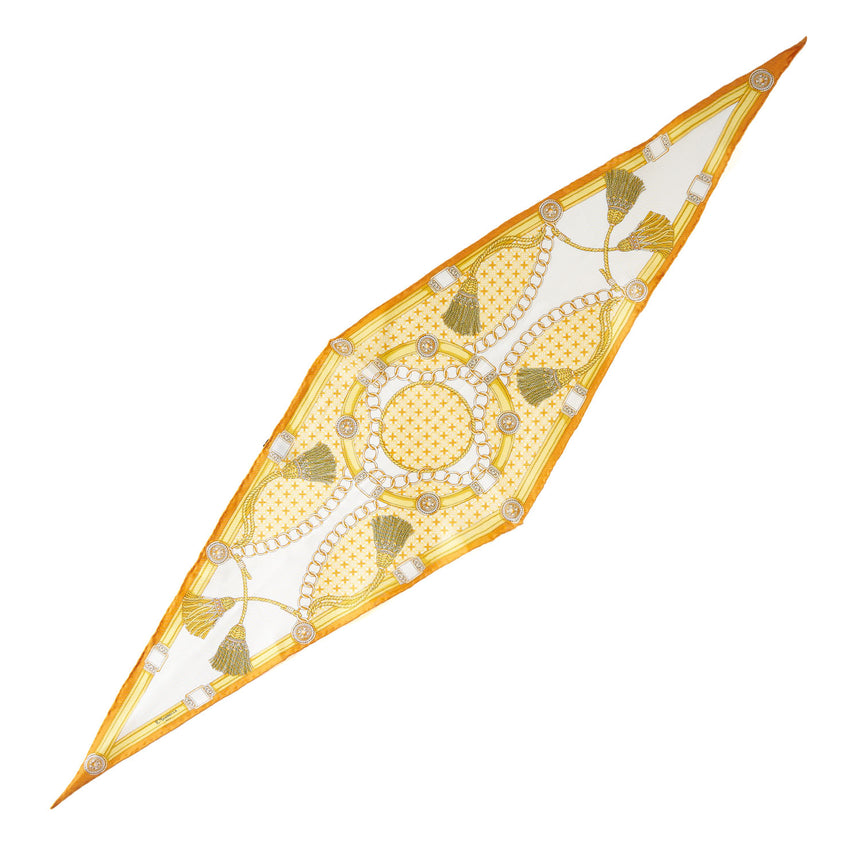 FOULARD ROMBO IN SETA GIALLO