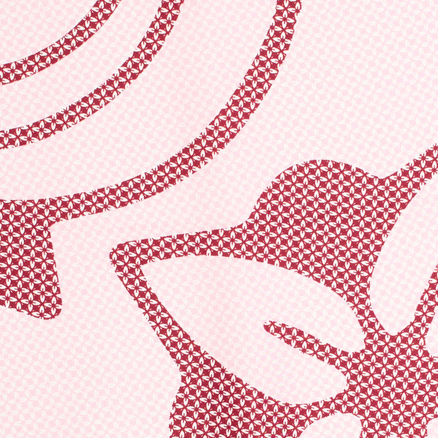 PINK SILK DIAMOND SHAPE SCARF