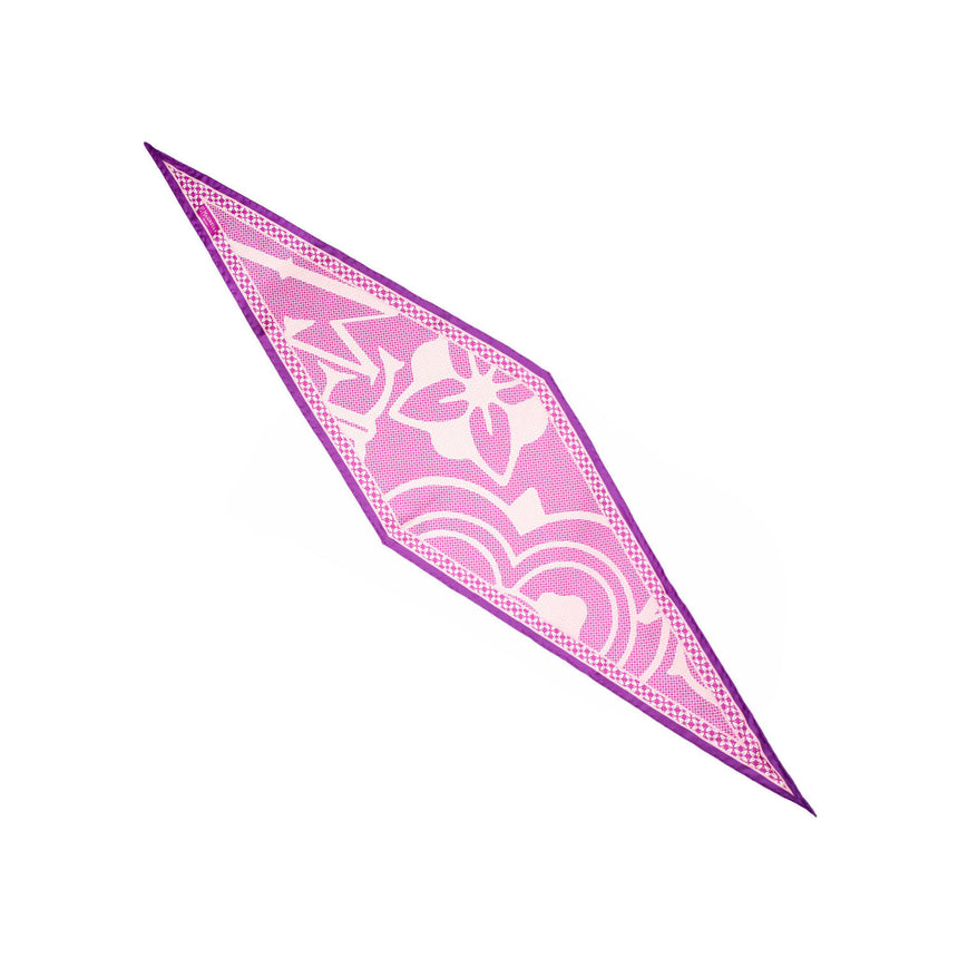 FOULARD ROMBO IN SETA VIOLA