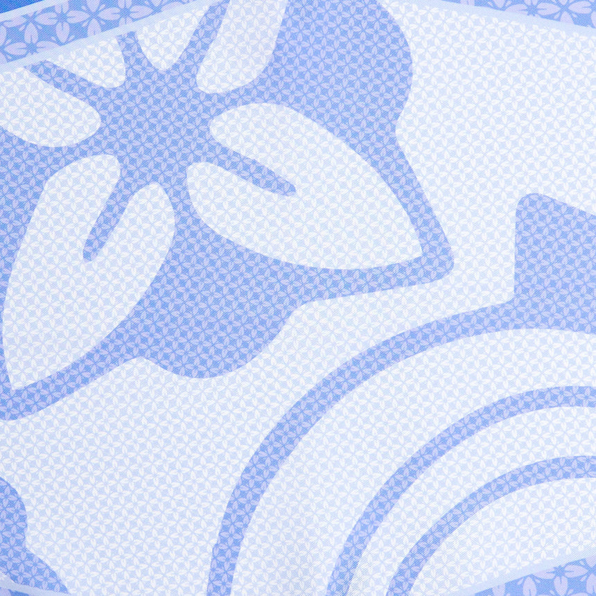 FOULARD ROMBO IN SETA AZZURRO POLVERE