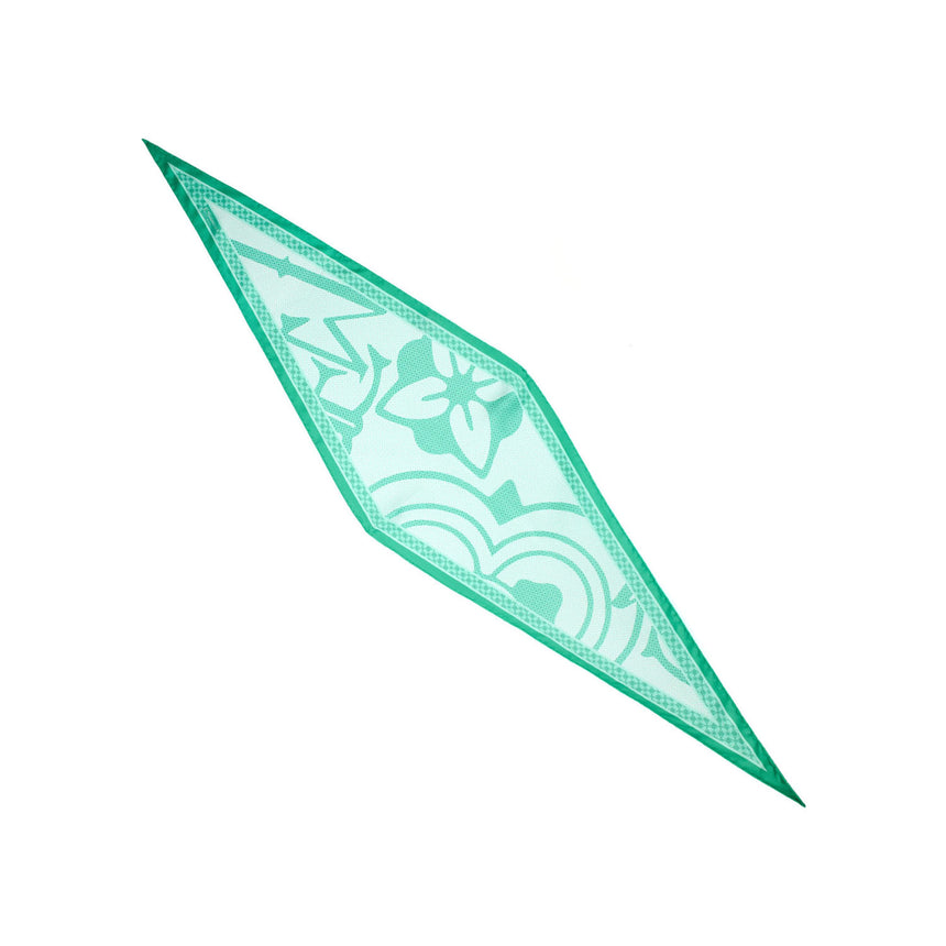 FOULARD ROMBO IN SETA VERDE