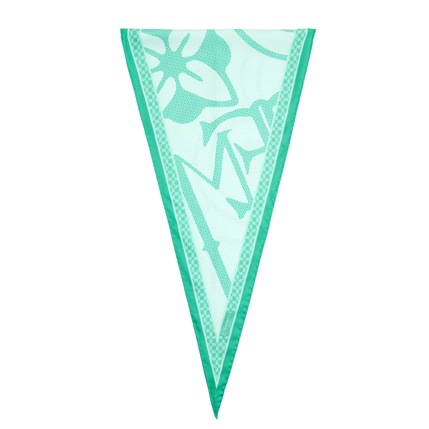FOULARD ROMBO IN SETA VERDE
