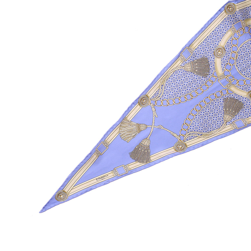 LILAC SILK DIAMOND SHAPE SCARF