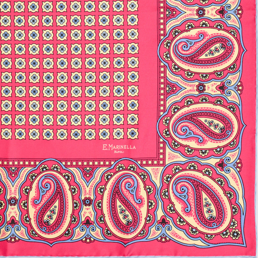 FUCHSIA SILK SCARF 65