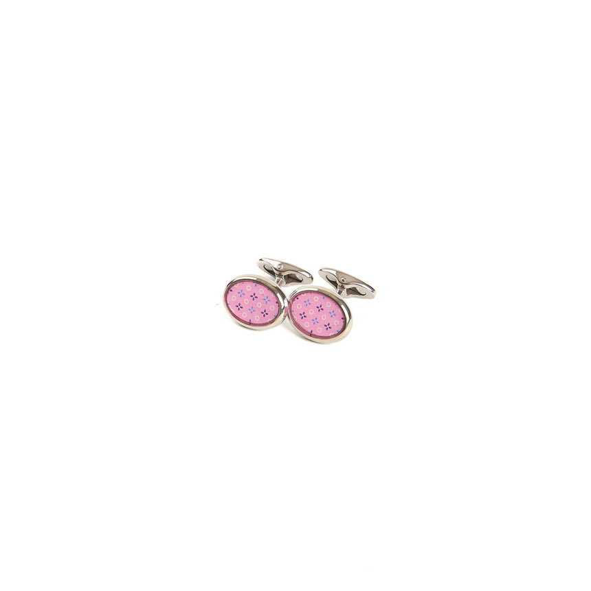 GEMELLI DA POLSO IN ARGENTO ROSA