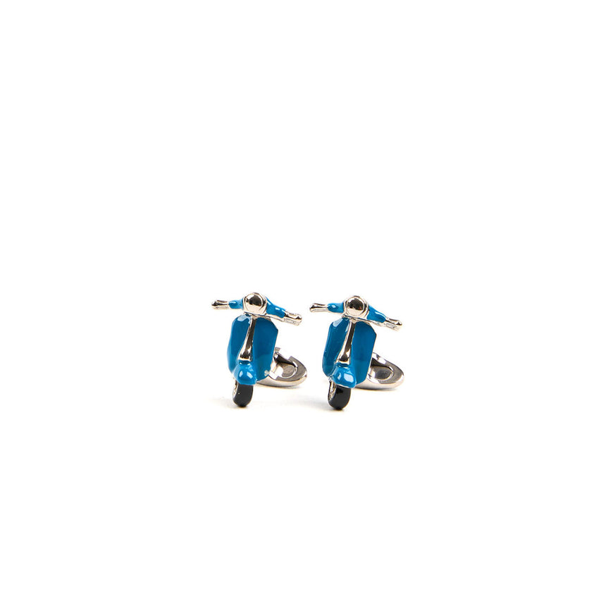 LIGHT BLUE SCOOTER CUFFLINKS
