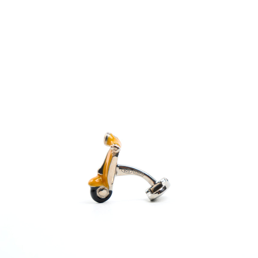 YELLOW SCOOTER CUFFLINKS