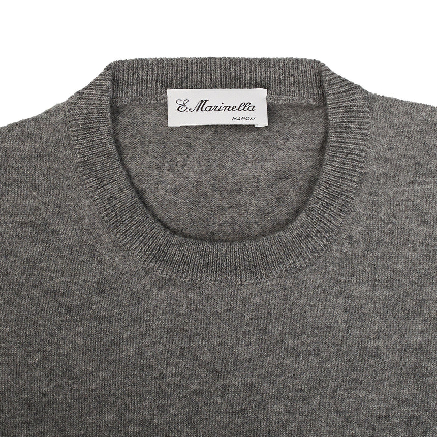 MAGLIONE GIROCOLLO GRIGIO CHIARO