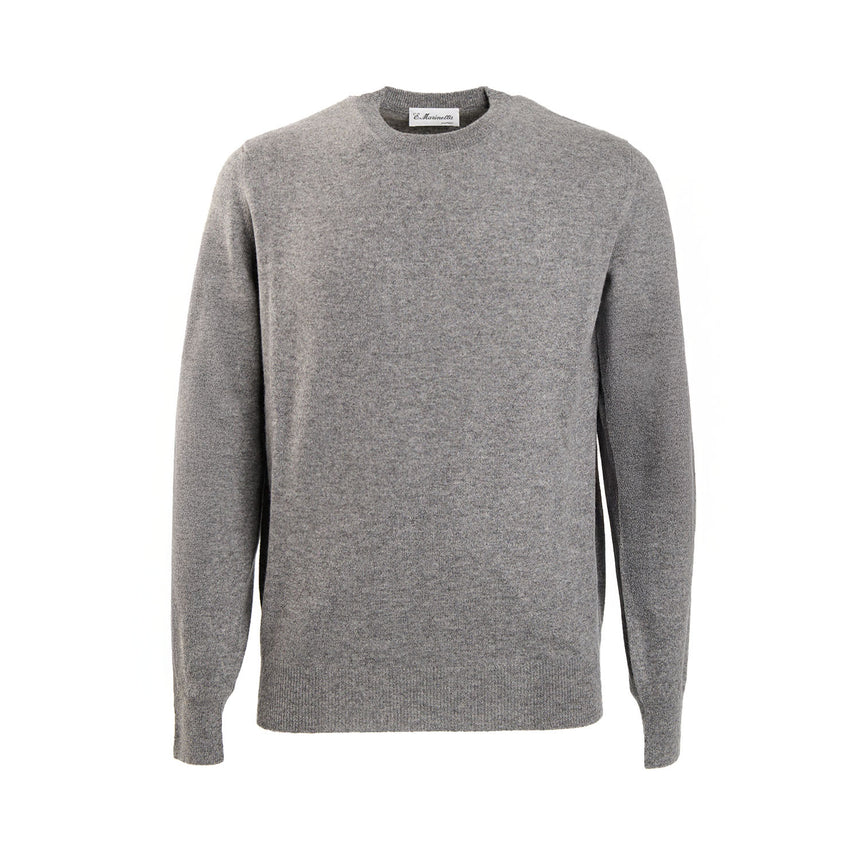 MAGLIONE GIROCOLLO GRIGIO CHIARO