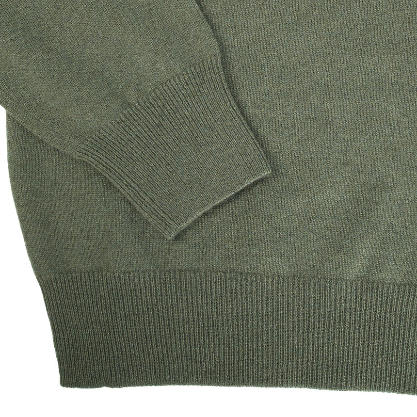MAGLIONE GIROCOLLO VERDE SCURO