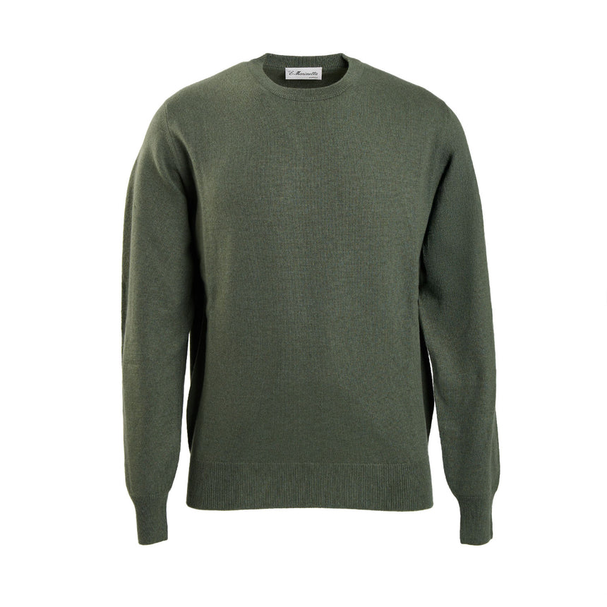 MAGLIONE GIROCOLLO VERDE SCURO