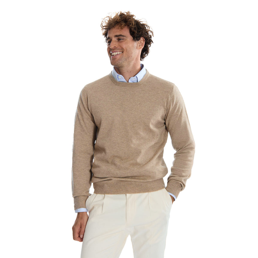 BEIGE CREWNECK SWEATER