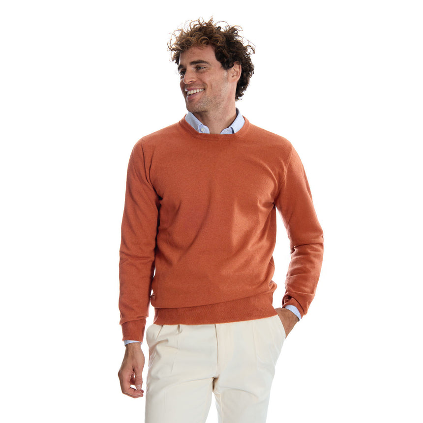 ORANGE CREWNECK SWEATER